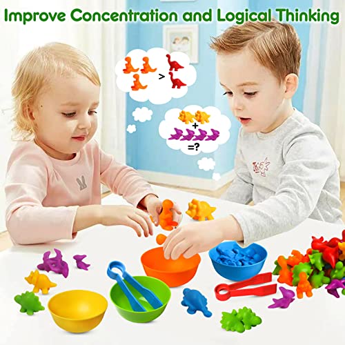 Dinosaur Counting and Sorting Toy Set