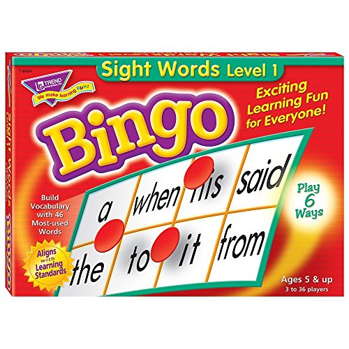 Sight Words Bingo Game for Kids