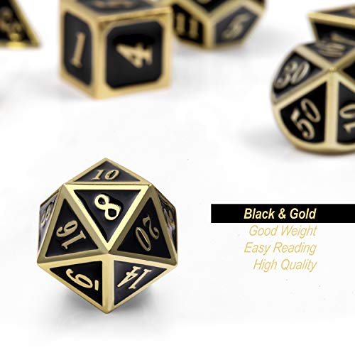 Metal D&D Dice Set with Gift Box