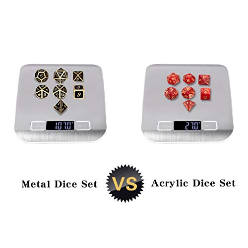 Metal D&D Dice Set with Gift Box