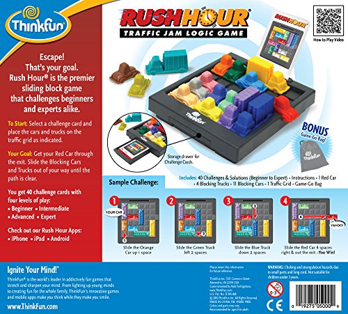 ThinkFun Rush Hour Brain Game - Ages 8+