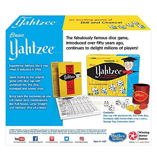 Exciting Classic Yahtzee Game, Ages 8+