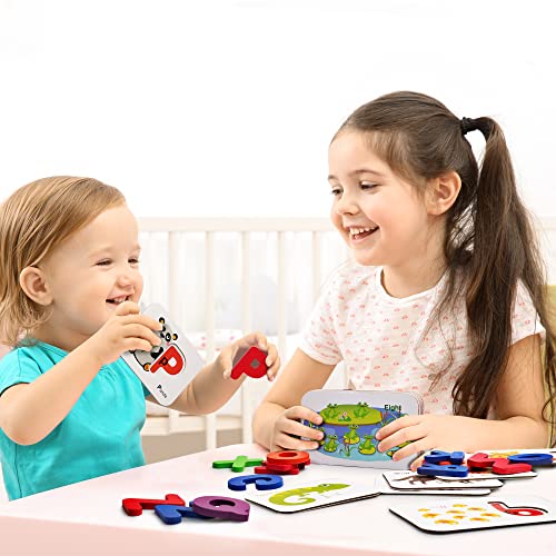 Educational Wooden Flash Cards & Block Set