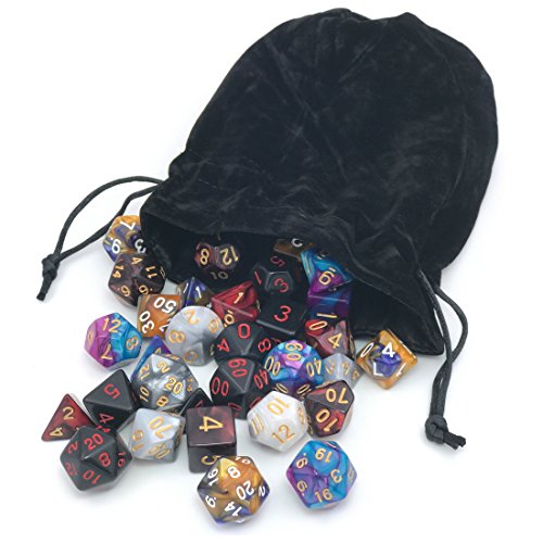 Polyhedral dice set for Dungeons and Dragons
