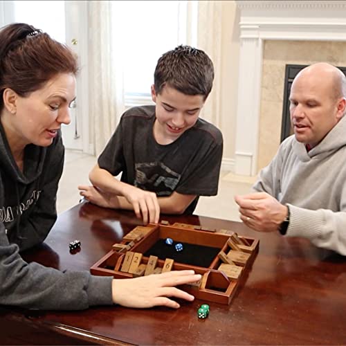 Family-friendly Shut the Box Wooden Game