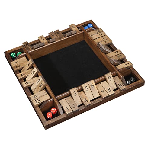 Family-friendly Shut the Box Wooden Game