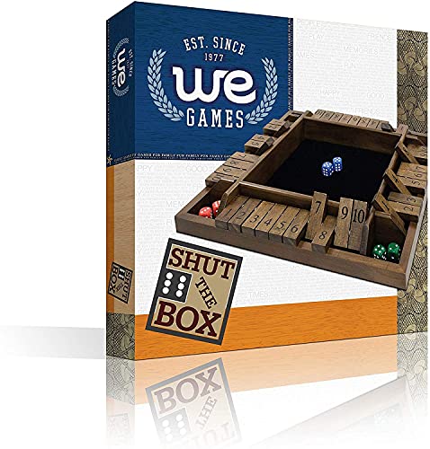 Family-friendly Shut the Box Wooden Game