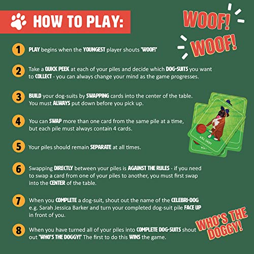 Canine Chaos Card Game for Kids