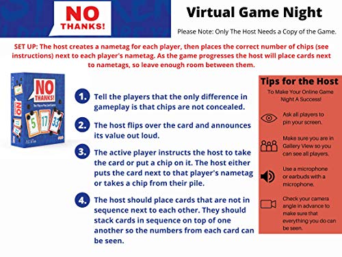 No Thanks!" Classic Card Game - Family Fun!