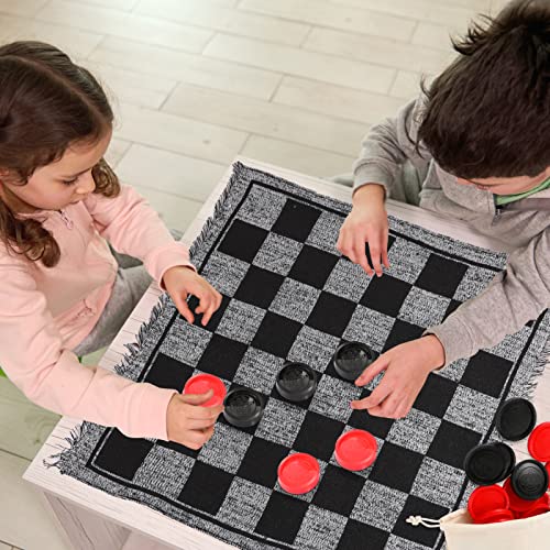 Jumbo 3-in-1 Checkers TTT Set for all Ages
