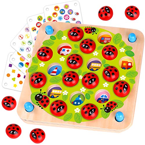 Ladybug's Garden Memory Game for Kids Age 3+
