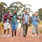 Rustic 55" Wooden Walking Stick for Hiking