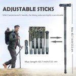 Autuveen Portable Tactical Hiking Walking Stick