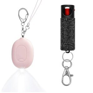 Women's Safety Alarm, Door Handle Alarm & Pepper Spray Combo