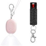 Women's Safety Alarm, Door Handle Alarm & Pepper Spray Combo