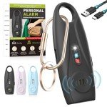 Rechargeable Personal Safety Alarm with Strobe Light