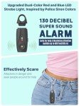 Rechargeable Personal Safety Alarm with Strobe Light