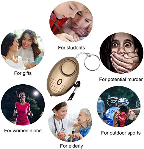 KOSIN Safe Sound Personal Alarm, 3 Pack 145DB Personal Security Alarm Keychain with LED Lights, Emergency Safety Alarm for Women, Men, Children, Elderly