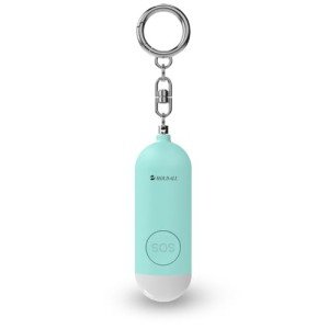 Sky Blue Personal Safety Alarm with Siren & Light