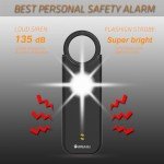 Personal Safety Alarm with Loud Siren & Strobe
