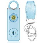 Gorfex 130dB Rechargeable Personal Alarm with Light