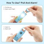 Gorfex 130dB Rechargeable Personal Alarm with Light