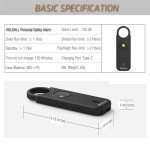 Personal Safety Alarm with Loud Siren & Strobe