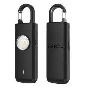 USB Rechargeable Personal Alarm with LED Light