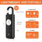 USB Rechargeable Personal Alarm with LED Light