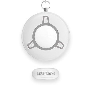 LeSheron Personal Safety Alarm Keychain - 130dB Pearl White