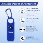 Rechargeable Personal Safety Alarm Keychain - 2 Pack