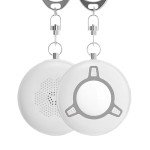 LeSheron Personal Safety Alarm Keychain - 130dB Pearl White