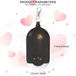 Rechargeable 130DB Personal Safety Alarm Keychain