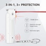 Women's 3-in-1 Personal Alarm & Pepper Spray Combo