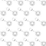 LeSheron Personal Safety Alarm Keychain - 130dB Pearl White