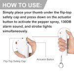 Women's 3-in-1 Personal Alarm & Pepper Spray Combo