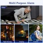 Rechargeable Personal Safety Alarm Keychain - 2 Pack