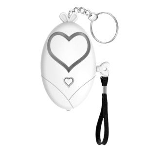 Heart-Shaped Personal Alarm Keychain for Safety