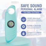 Dual Pack 140db Personal Safety Alarm with Strobe Light