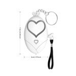 Heart-Shaped Personal Alarm Keychain for Safety