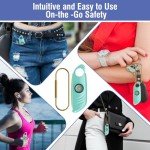 Dual Pack 140db Personal Safety Alarm with Strobe Light