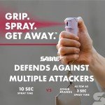 SABRE Pepper Spray & 2-in-1 Stun Gun with Flashlight, Self Defense Kit, Fast Flip Top Safety, Finger Grip for Better & Faster Aim, Painful 1.60 µC Charge, 120 Lumen LED Light, Rechargeable, 0.54 fl oz