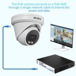 INNOSECU 8MP AI Security Dome Camera with Night Vision