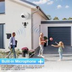 INNOSECU 8MP AI Security Dome Camera with Night Vision