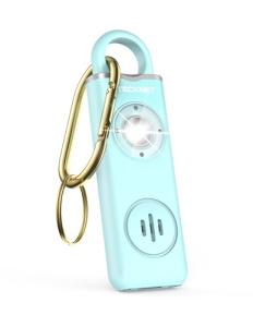 TECKNET Rechargeable Personal Safety Alarm for Women, 130dB Self Defense Security Alarm Keychain with SOS Strobe Light, Emergency Loud Siren Whistle Alert Device for Girls Children Elderly