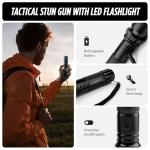 Guard Dog Diablo 2 Stun Gun – Tactical Stun Gun with LED Flashlight – Police Strength Stun Gun with Concealed Technology – Rechargeable Battery - Free Holster and Car Charger