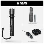 Guard Dog Diablo 2 Stun Gun – Tactical Stun Gun with LED Flashlight – Police Strength Stun Gun with Concealed Technology – Rechargeable Battery - Free Holster and Car Charger