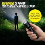 Guard Dog Diablo 2 Stun Gun – Tactical Stun Gun with LED Flashlight – Police Strength Stun Gun with Concealed Technology – Rechargeable Battery - Free Holster and Car Charger