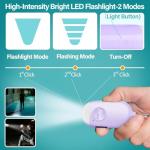 Hion 130dB Rechargeable Safety Alarm with Flashlight