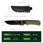 Alpedge Tactical Knife with Rotating Belt Sheath
